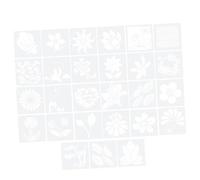 jojofuny 27 Fogli Set Modello di Disegno Parete Fiore Che disegnano stampini mestiere Decorazione di Fiori muri Colore Arte Stencil di Modelli di Fiori Che disegnano Stencil