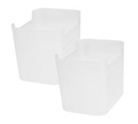 jojofuny 2pezzi Contenitori Trasparenti Per Laterale Del Frigorifero Organizer Salvaspazio Per Frigorifero Scatola Per Conservazione Alimenti Contenitore Per Frutta Verdura e Bacche