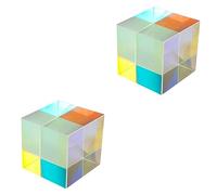 jojofuny 2pezzi Cubo Di Ottico Prisma Di Dispersione Per Decorazione Casa e Attività Didattiche Stimola La Curiosità Dei e Esperienza Della Rifrazione Della Luce