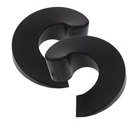 jojofuny 2pezzi Fermaporte Silenzioso Mezza Forma in Plastica Morbida Antiscivolo per Porte Fermaporta Pavimento per Soggiorno e Camera da Letto