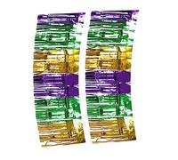 jojofuny 2pezzi Tende Frange Colorate Per Feste Decorazioni Per Compleanni e Eventi Tende Di Sfondo Tinsel Per Matrimoni e Celebrazioni Facile Da Installare e Leggere