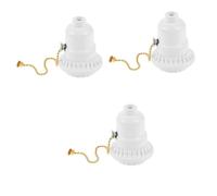 jojofuny 3 Pezzi Di Presa Per Lampada Da Soffitto Con Catena Di Trazione Efficiente Base Per Lampadina Parti Della Lampada