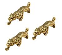jojofuny 3 Pezzi pendente in ottone Carino buona fortuna tigre portachiavi tigre amuleto della tigre annata decorazioni da appendere portachiavi fai da te ciondoli per zaino ciondolo tigre