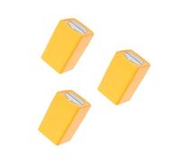 jojofuny 3 Pezzi Scatola Porta Lama Compatto Toelettatura Cucina Caso Di Smaltimento Cutter Contenitore Della Lama Di Scarto Valigetta Per Lo Smaltimento Delle Lame Giallo Plastica Abs