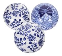 jojofuny 3 Pezzi Sfere Ceramiche Galleggianti Blu per Acquari Decorazione Casa Raffinata per Tavolo Ufficio Vaso Piscina