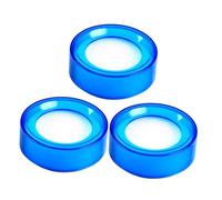 jojofuny 3 pezzi Spugnette Bagnate per Dita per Denaro Accessorio Professionale per Finanza Alta Capacità Migliora Precisione e Velocità nel Controllo Contanti Trasparente Blu