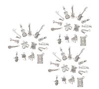 jojofuny 3 Set Accessori Per Serie Musicali Violino Chitarra Note Strumenti Musicali Carini Creativi Fai Da Te Gioielli Fatti A Mano Piccoli Ciondoli Spille Musicali Ciondoli Per 15 pezzi*3