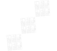 jojofuny 3 Set Modello di Pittura Manuale Marcatori Stampini per Dipingere Stencil per Disegnare Un Gran Numero di Stampini Stampino del Diario L'animale Domestico Bianca 6 Pezzi*3