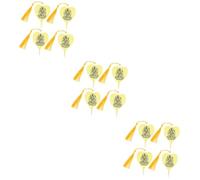jojofuny 3 Set Segnalibri Buddisti Metallo Set Decorazioni Per Libri Vintage Per Lauree E Design Elegante Con Foglia E Protezione Per Nati Del Bue E Della 4 Pezzi * 3