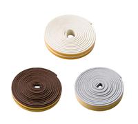 jojofuny 3 Strisce Sigillanti per Porte e Finestre Autoadesive Anti-collisione Impermeabili Isolamento Acustico Spesse per Protezione Interna Resilienti Facili da Tagliare