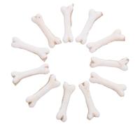 jojofuny 30 Pezzi Mini Ossa di Scheletro Bianche Finte in Miniatura Statua di Cane e Ossa Simulate per Decorazioni da Tavolo Halloween Accessori Artigianali Creativi per Feste e Costumi