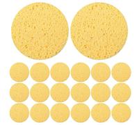 jojofuny 30 spugnette struccanti: 6,5 cm x 0,8 cm, dischetti detergenti per il viso - Spugne per la pulizia delicata del viso - Spugne per la cura della pelle per fondotinta e prodotti di bellezza