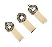 jojofuny 3pezzi Custodie Protettive Per Usb Disk Di Design Vintage Con Moneta Cinese Leggero e Durevole Accessori Per Flash Drive e Archiviazione Sicura