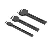 jojofuny 3pezzi Perforatrice per Pelle Strumenti per Punzonatura per Lavorazione della Pelle Utensile Manuale per Artigianato in