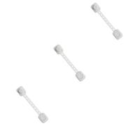 jojofuny 3pezzi Serrature Di Sicurezza Adesive Per Ragazzo Ragazza Chiusure Per Frigorifero e Cassetti Bianco Protezione Per Infanti Casa Facile Installazione e Utilizzo Per Adulti