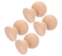 jojofuny 4 Pezzi Colonnina Decorativa in Legno per Mobili e Scale Interne