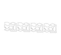 jojofuny 4 Pezzi Muffa Muore Fustelle di Taglio fustellatura Artigianale Cappuccio Tagliato strenne strenna Carta Che Fa Tagliare Morire fustellatura Fai da Te Acciaio Inossidabile Silver