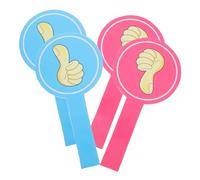 jojofuny 4 Pezzi Palette di Votazione per Insegnanti, Pollice in Alto E Pollice in Basso, Tavola di Giudizio in Schiuma, Accessori per Votazione in Classe, 15x30cm, Colori Assortiti