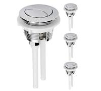 jojofuny 4 pezzi Pulsante Serbatoio Wc Doppio Scarico Kit Resistente Pulsante Doppia Azione per Risparmio Idrico e Installazione Facile in Casa