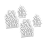 jojofuny 4 Pezzi stampo in argilla polimerica stampo in silicone per Muffa della barriera corallina in resina per l'artigianato White