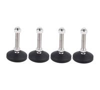 jojofuny 4 Pezzi Tappetino Antiscivolo Girevole Tazza Gambe Per Mobili Regolabili Supporto Per Mobili Supporto Vasca Piede Meccanico Coppa Del Cuscinetto in Metallo