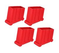 jojofuny 4 Pezzi tappi del piede ladder maniche a piede della scala per le gambe Red