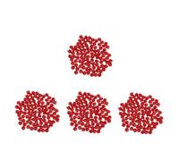 jojofuny 4 Set 4 Set di Campanelle di Natale Tintinnanti Piccole con Decorazioni Natalizie all'Ingrosso Ornamenti d'Argento per Piccole Feste Campanelle Colorate per 100 Pezzi*4