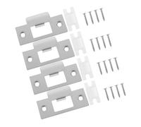 jojofuny 4 set Piastra Sportello in Acciaio Inox per Rinforzo Porta Ingresso Compatibile Meccanismo Serratura Installazione e Resistente
