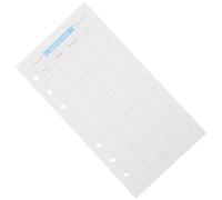 jojofuny 40 Fogli Ricarica Carta Buchi per Quaderni Anelli Carta Resistente Uso Settimanale e Mensile per Agenda Diario Ufficio e Viaggi Compatibile con Raccoglitori Standard