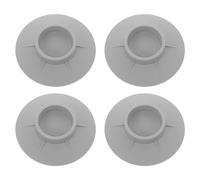 jojofuny 4pezzi Tappetini Antiscivolo Ventose Antivibranti Per Frigorifero e Letto Colore Grigio Facile Installazione e Antirumore