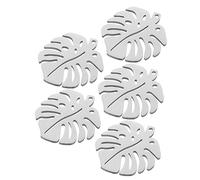 jojofuny 5 Pezzi Ciondoli Inossidabile per Creazione Gioielli da Pendenti Forma Foglia per Braccialetti e Collane DIY Leggeri e Facili da Usare per Speciali come Compleanni e Natale