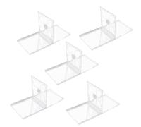 jojofuny 5 pezzi Custodia CD Trasparente Doppia Supporto Plastica Resistente per Dischi Custodia Standard Vuota per CD Dvd Protezione Sicura con Supporti Interbloccanti per Archiviazione e