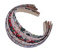 jojofuny 5 Pezzi Fasce per Chioma Floreali Acrilico, Fermagli Pressati per Frangia, Accessori Copricapo Pratici per Uso Quotidiano e Lavaggio del Viso, Colori Assortiti