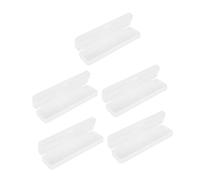 jojofuny 5 pezzi Scatole Portaoggetti Traslucide Astucci Plastica Multipurpose Oblong Holder Box per Penne e Cancelleria Organizer Compatto e Leggero per Scrivania e Scuola