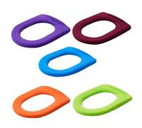 jojofuny 5 pezzi Tappetini O Shaped per da Coprisedile Morbido e Colori Casual per Bagno e Comfort Colore Casuale Colore Casuale
