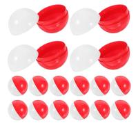 jojofuny 50 Pcs Lotteria Palle per Aprire Riempimento Colorato Bingo Sfere di Ricambio 75mm Sfere di Plastica Divisibile Capsule Vuote Rotondo Palline Lotteria Palle da ping pong Gioco d'azzardo