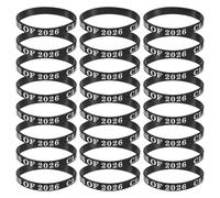 jojofuny 50 Pezzi Braccialetti e Resistenti in Silicone Accessori per Party di Diploma Flessibili per Festa di 2026 per Studenti e Donne