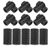 jojofuny 50 Pezzi Fermacorda a Molla in Plastica Neri 7x13mm per Abbigliamento e Zaini, Chiusure Coulisse Multifunzionali per Cordini di Scarpe, Tende e Accessori Fai da Te