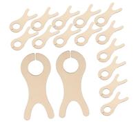 jojofuny 50 Pezzi Fish Shaped Wooden Yarn Bobbins Portable Thread Winding Boards for Sewing Weaving Crafting Durable Eco Friendly Spool Winders with Smooth Edges
