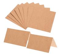 jojofuny 50 Segnaposto da Tavolo in Carta Kraft Cartellini Vuoti per Matrimonio e Banchetti Biglietti Riservati per Feste Design Semplice e Materiale Resistente
