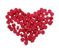 jojofuny 6 Confezioni Pellet Di Cera Con Sigillo Di Cera Cordone Di Ceralacca Rossa Per Sigilli Di Timbri Kit Perline Di Tenuta Red