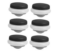 jojofuny 6 Pezzi Barattolo d'olio Pennello Pittura ad Olio Contenitore della Tazza di Vernice Coppa della tavolozza Tazze per tavolozza plastica Black Riutilizzabile