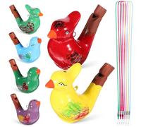 jojofuny 6 Pezzi Novità Acqua Detrattori Uccello Acqua Pipa Ceramica Festa Pipa Uccello Chiama Pipa Giocattolo Strumento Musicale Giocattolo Educativo Per Pasqua Festa Favor Stile Misto