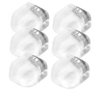 jojofuny 6 Pezzi Posteriore Antico-collisione Aspirazione Tappo della Magnetica Anti-collisione Paracolpi per Proteggere Pareti Fermaporta Anticollisione Trasparente Magnete