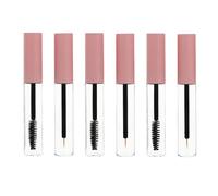 jojofuny 6 Pezzi Tubetti Mascara Vuoti da 5ml in Pet Rosa, Riutilizzabili e Leggeri, per Primer Ciglia e Contenitori Cosmetici Portatili