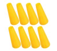 jojofuny 8 Pezzi Bobine di Plastica Coniche per Filo e Rocchetti, Porta Bobina in Polipropilene Giallo Rigido, Accessori per Tessitura e Lavoro a Maglia, Supporto Organizzatore Filato