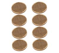 jojofuny 8 Pezzi Chip Legno per Ricamo Rotondi Non Laccati per Segnalibri Fai da Te Decorazioni da Appendere per Creativo