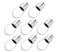 jojofuny 8 Pezzi Coppa Leggera Coperture Per Plafoniere Guardia Leggera Della Gabbia Anello Del Paralume Leggero Portalampada Basi Per Lampade Luce Del Lampadario Silver Ferro Battuto