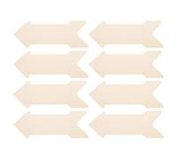 jojofuny 8 pezzi di insegne in legno grezzo: targa in legno da appendere a forma di freccia vuota, progetto fai da te, insegna in, decorazione da parete per porta