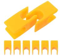 jojofuny 8 Pezzi Fibbia per Asta da Calcio Arancia in Plastico Resistente per Allenamento Intenso, Accessorio per Fissare Segnale di Allenamento per Giocatori e Allenatori